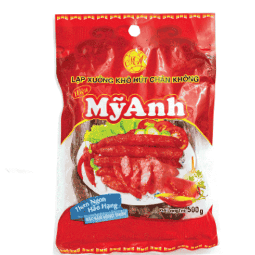 Mỹ Anh lạp xưởng khô tôm hộp 500g