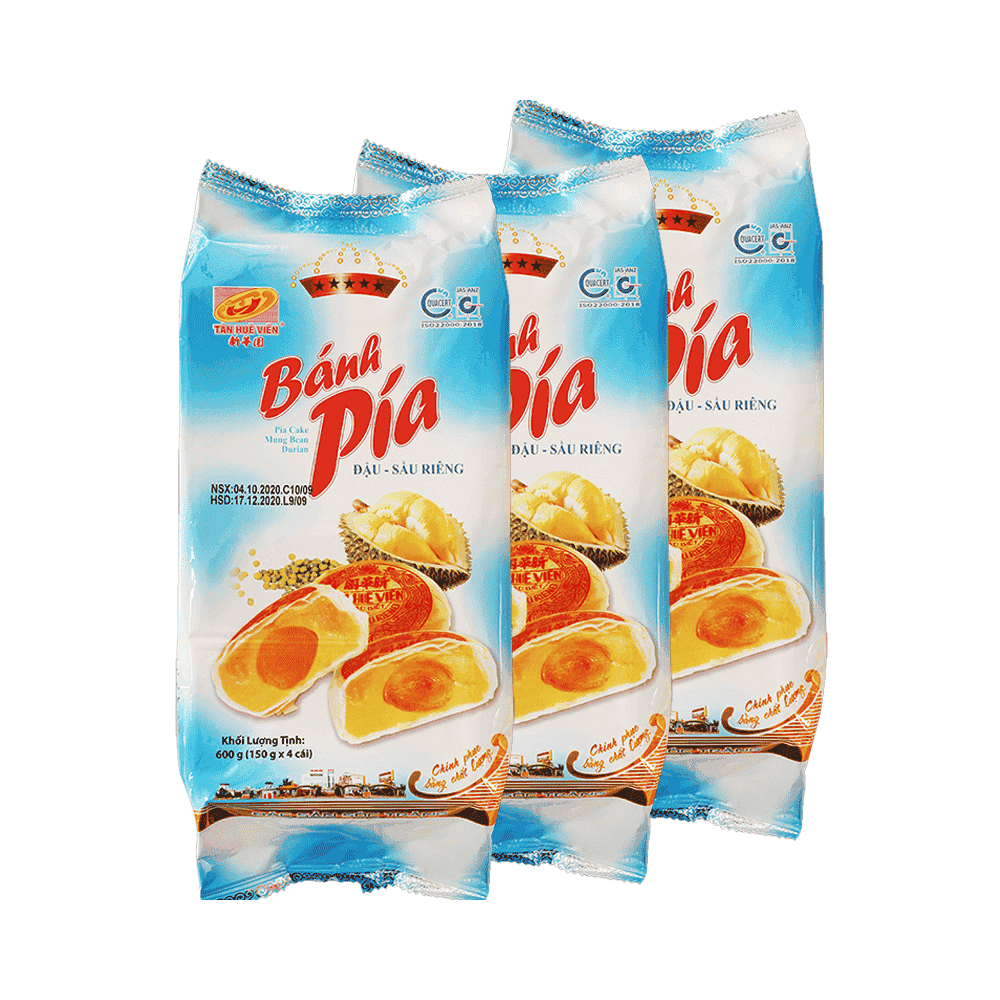 THViên bánh Pía Sóc Trăng sầu riêng 600g