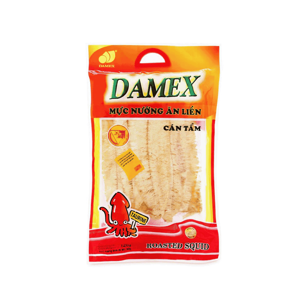 Damex mực cán tẩm ăn liền 120g