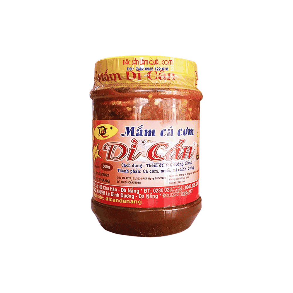 Dì Cẩn mắm cá cơm 500g