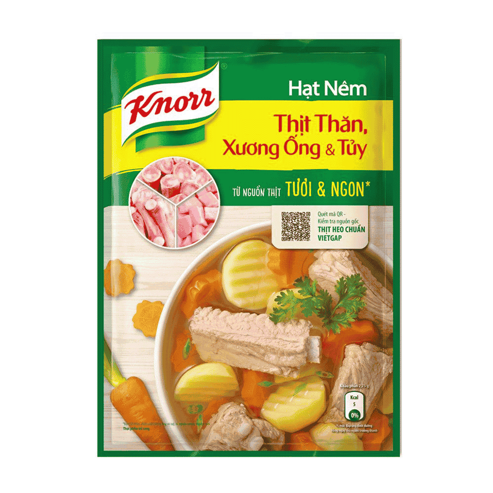 Knorr hạt nêm thịt thăn xương ống 900g