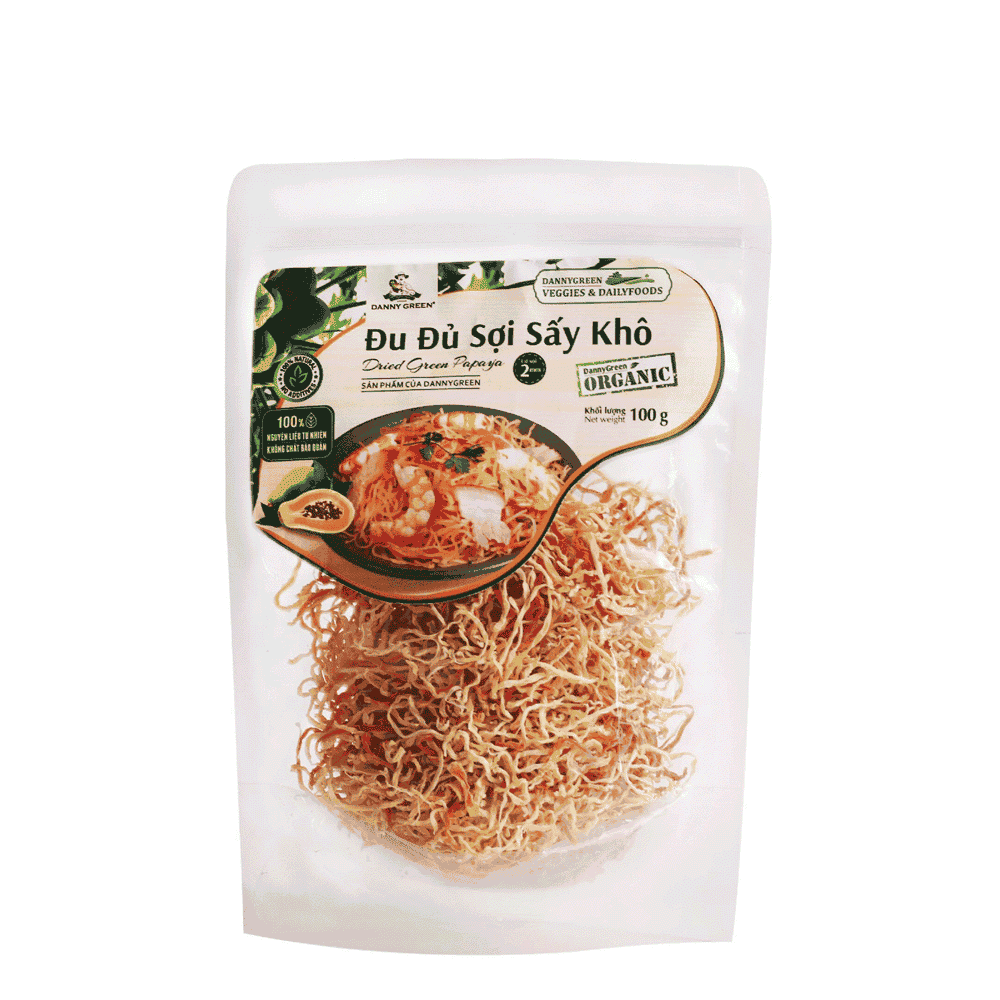 Vinawang đu đủ sợi sấy khô 100g