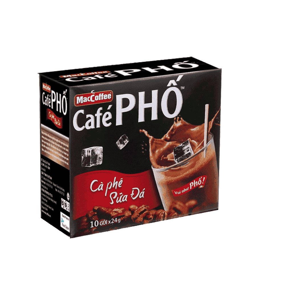 MacCoffee café sữa đá Phố 10g/240g